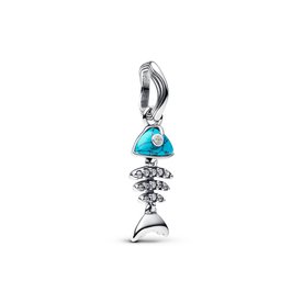 Pandora ékszer Hal csontváz függő ezüst charm 793894C01