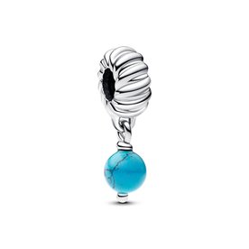 Pandora ékszer Türkiz köves függő ezüst charm 793901C01