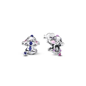 Pandora ékszer Disney Stitch és Angel ezüst fülbevaló 293741C01