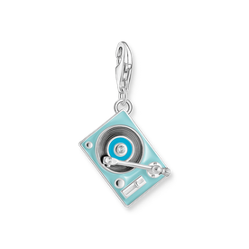 Thomas Sabo Kék lemezjátszó ezüst charm 2217-041-7