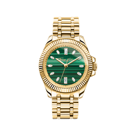 Thomas Sabo Divine Jewellery arany színű női óra malachit számlappal WA0436-291-211