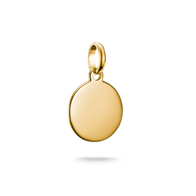 Thomas Sabo Gravírozható kerek aranyozott ezüst connect charm CC1271-413-39