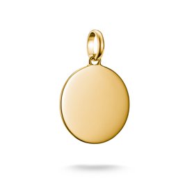 Thomas Sabo Gravírozható kerek aranyozott nagy ezüst connect charm CC1273-413-39