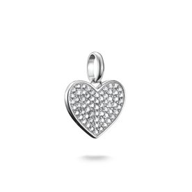Thomas Sabo Gravírozható pávé szív ezüst connect charm CC1277-051-14