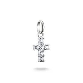 Thomas Sabo Áttetsző köves kereszt ezüst connect charm CC1206-051-14