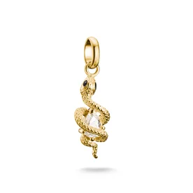 Thomas Sabo Kígyó aranyozott ezüst connect charm CC1264-565-14