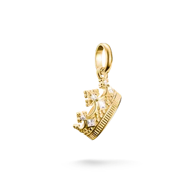 Thomas Sabo Korona aranyozott ezüst connect charm CC1247-414-14