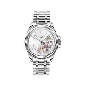 Thomas Sabo Ezüst színű női óra színes cirkónia virágokkal WA0381-201-201-33