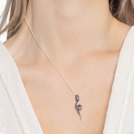 Thomas Sabo Ezüst nyaklánc kígyó medállal KE1992-342-7