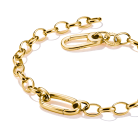 Thomas Sabo Aranyozott ezüst karkötő nyitható szemmel 
