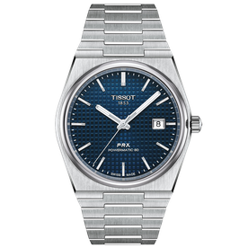Tissot PRX Powermatic sötétkék számlapos automata férfi óra T1374071104100