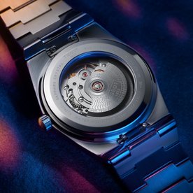 Tissot PRX Powermatic sötétkék számlapos automata férfi óra T1374071104100