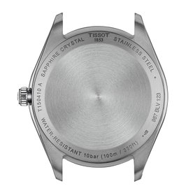 Tissot PR 100 fekete számlapos és bőrszíjas férfi óra T1504101605100