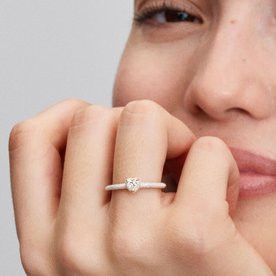 Pandora ékszer Fehér chakra szív shine gyűrű 
