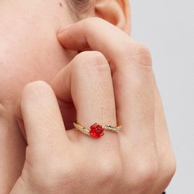 Pandora ékszer Disney Szépség és a szörnyeteg elvarázsolt rózsa shine gyűrű 