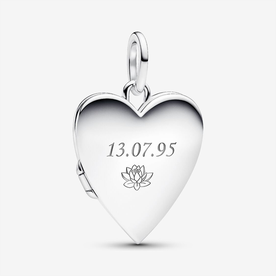 Pandora ékszer Gravírozható nyitható szív ezüst charm 394013C01
