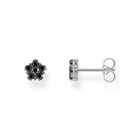 Thomas Sabo Fekete virág ezüst fülbevaló H2297-643-11
