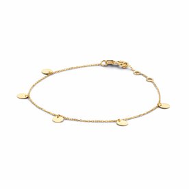 Jackie Gold Csillanó Körök 14K arany karkötő JKB20.045