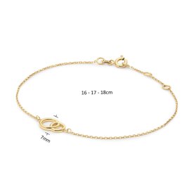 Jackie Gold Giro Doppio 14K arany karkötő JKB25.408