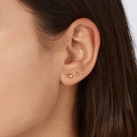 Jackie Gold 14K arany fülbevaló mini gömbökkel JKE20.084