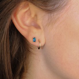 Jackie Gold Medina 14K arany London Blue topáz köves fülbevaló JKE21.158