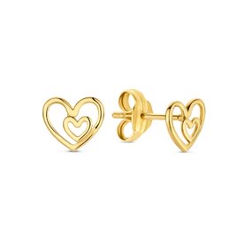Jackie Gold I Heart London 14K arany szíves fülbevaló JKE23.358