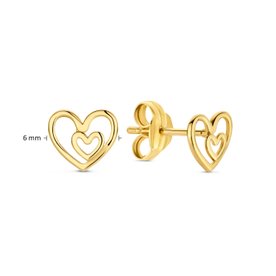 Jackie Gold I Heart London 14K arany szíves fülbevaló JKE23.358