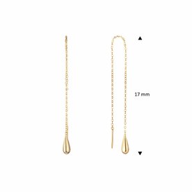 Jackie Gold San Polo átfűzős fülbevaló JKE24.306