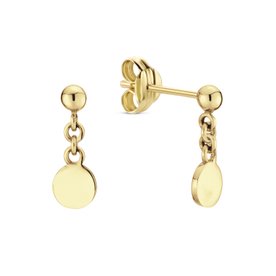 Jackie Gold 14K arany csillogó korongos fülbevaló JKE24.402