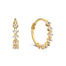 Jackie Gold Jackie Radiance 14K arany fülbevaló fehér topázzal JKE24.440