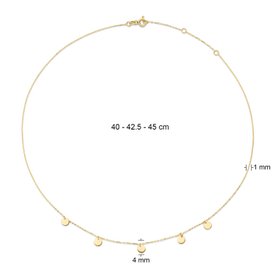 Jackie Gold Csillanó Körök 14K arany nyaklánc JKN20.045