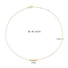 Jackie Gold 14K arany nyaklánc mini gömbökkel JKN20.084