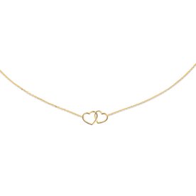 Jackie Gold Dupla szív 14K arany nyaklánc JKN23.049