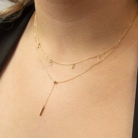 Jackie Gold Gracia hosszú 14 karátos arany nyaklánc JKN23.305