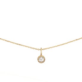 Jackie Gold Grimaldi 14 karátos arany nyaklánc fehér topázzal JKN25.511