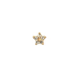 Jackie Gold Csillag fehér topáz 14K arany piercing JKP24.427