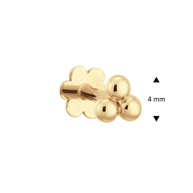 Jackie Gold Három golyó 14K arany piercing JKP24.432