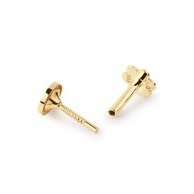 Jackie Gold Vintage fehér topáz 14K arany piercing JKP25.537