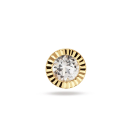 Jackie Gold Vintage fehér topáz 14K arany piercing JKP25.537
