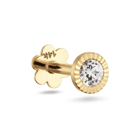 Jackie Gold Vintage fehér topáz 14K arany piercing JKP25.537