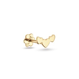 Jackie Gold Három szív 14K arany piercing JKP25.538