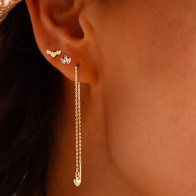 Jackie Gold Három szív 14K arany piercing JKP25.538