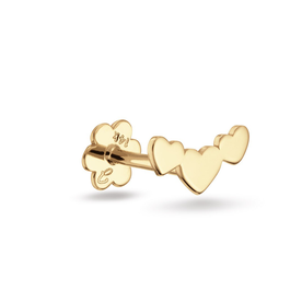 Jackie Gold Három szív 14K arany piercing JKP25.538