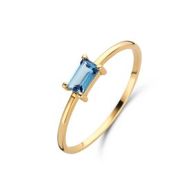 Jackie Gold Medina topáz 14K arany gyűrű 