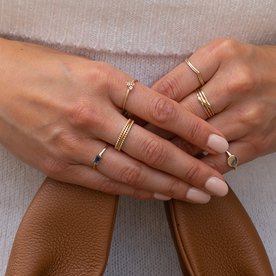 Jackie Gold Windsor 14K arany gyűrű 