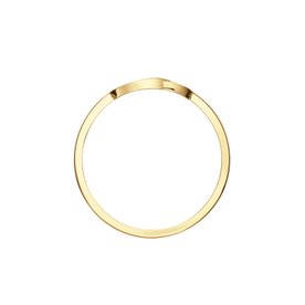 Jackie Gold Giro Doppio összefonódó körök 14K arany gyűrű 