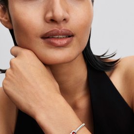 Pandora ékszer Gravírozható szív Július ezüst charm 794161C07