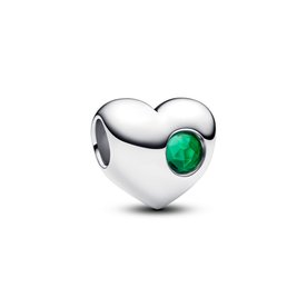 Pandora ékszer Gravírozható szív Május ezüst charm 794161C05