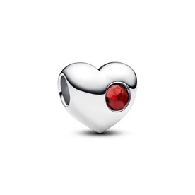 Pandora ékszer  Gravírozható szív Január ezüst charm 794161C01