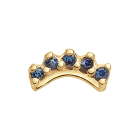 Jackie Gold Ív zafír 14K arany piercing JKP24.435
